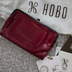 Hobo Leather Wallet | Classic & Beautiful | Women’s / Burgandy Ligthly Loved
